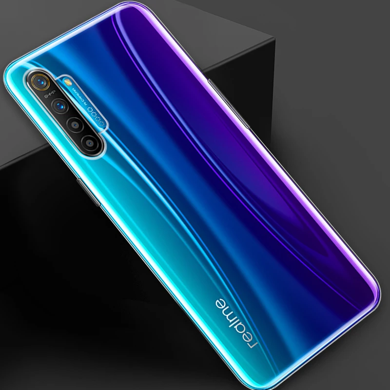 Tpu capa de silicone macio para realme, capa protetora traseira para 5, 6 pro, 5i, 6i, 6s, 5S, 7i, c1, c2, x, xt, q, x7, x50 pro