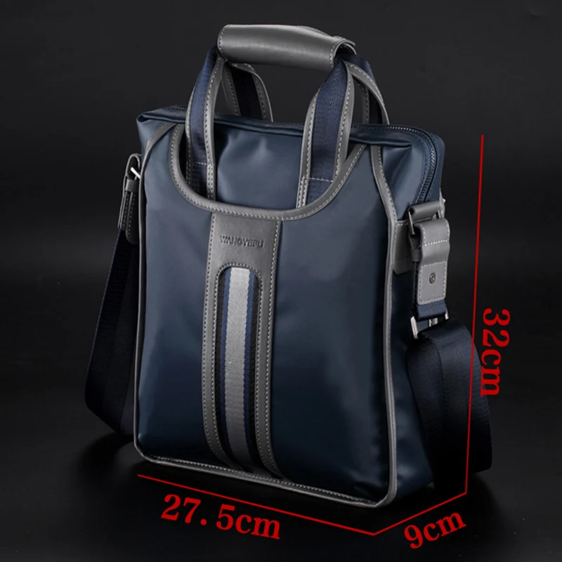 Bolsa mensageiro multifuncional de ombro masculina, de grande capacidade, impermeável, resistente ao desgaste, leve, bolsa casual para negócios, nova