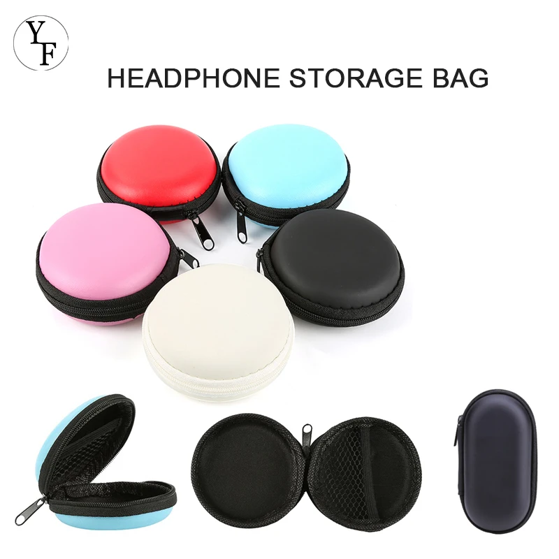 1pcs Headphone Storage Bag EVA Storage Box In-Ear Earphone Pouches Storage Case Convenient Carry For Headset Data Line Dropship