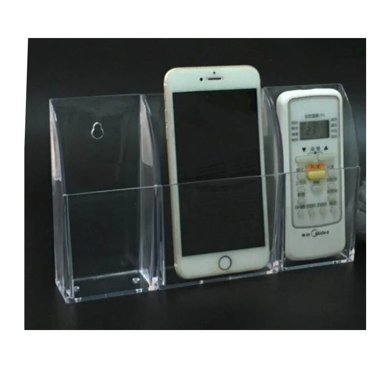 Transparent Acrylic Desktop Finishing Holder, Remote Control Holder, Storage Box, Case, Wall Mount, 1, 2, 3, 4, 5 Frames