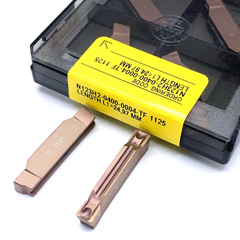 N123H2-0400-0004 TF1125 CNC เครื่องกัดใส่เครื่องมือ Groove แทรกตัดเครื่องมือโลหะผสม N123G2