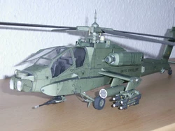 1:33 Scale Boeing AH-64A Apache Helicopter GunshipsHandcraft Paper Model Kit Puzzles Handmade Toy DIY