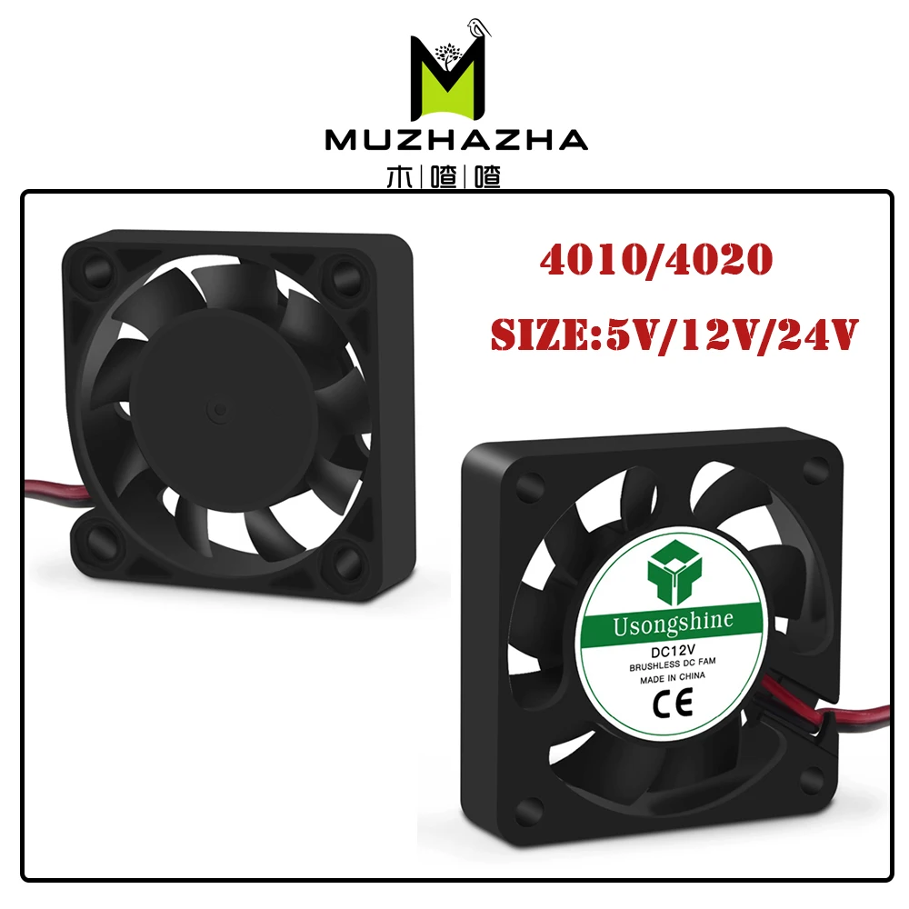 

DC 5V/12V/24V Computer CPU Cooler Mini Cooling Fan 40MM 40x40x10mm/40x40x20mm Small Exhaust Fan for ender 3 CR10 3D Printer