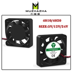 Refroidisseur de processeur pour ordinateur, mini ventilateur de refroidissement 40mm 40x40x10mm 40x40x20mm, petit ventilateur d'accès pour imprimante 3D ender 3 CR10, DC 5V/12V/24V