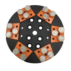LAV03 Metal Bond Diamond Slijpblok Lavina Slijppads met drie ronde segmenten voor betonnen terrazzovloer