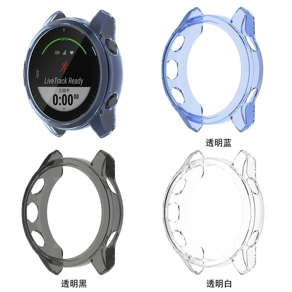 Soft Silicone Protection Case For Garmin Forerunner 945 LTE Smart Watch Protector Frame Cover TPU Bumper For Forerunner 945 LTE