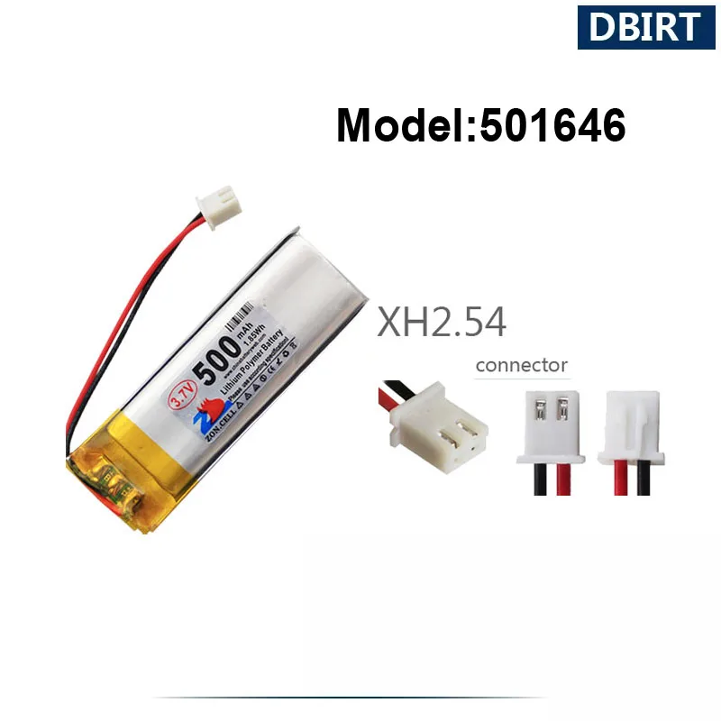 500mAh LP501646 AHB501646 501646 051646 Batterie Für Mp3 Mp4 Player Bluetooth Kopfhörer Headset AKKU