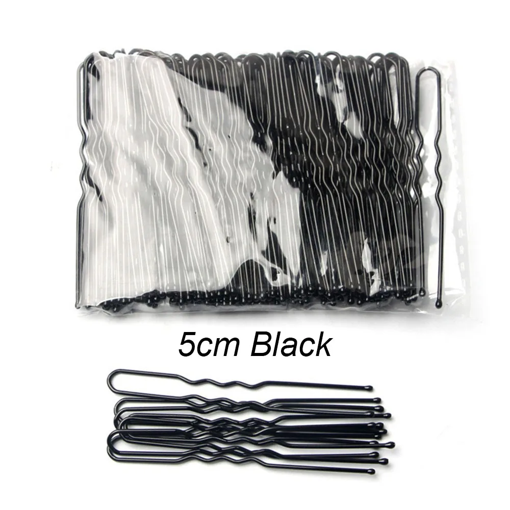 100 pezzi/sacchetto 5 cm/6 cm Fermagli per capelli a U in lega Fermagli per capelli ondulati Semplici forcine in metallo Fermagli Strumenti per acconciature da sposa Forcine per capelli_voghion.com