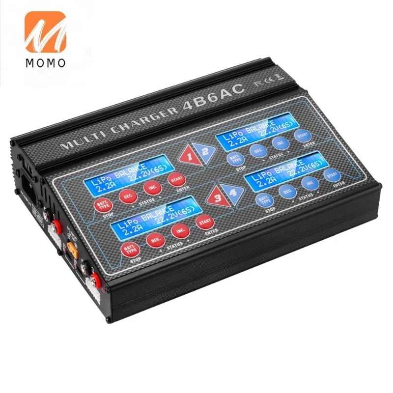 

Professional RC Battery Balance Charger 4B6AC B6AC 6A 80W*4 Discharger