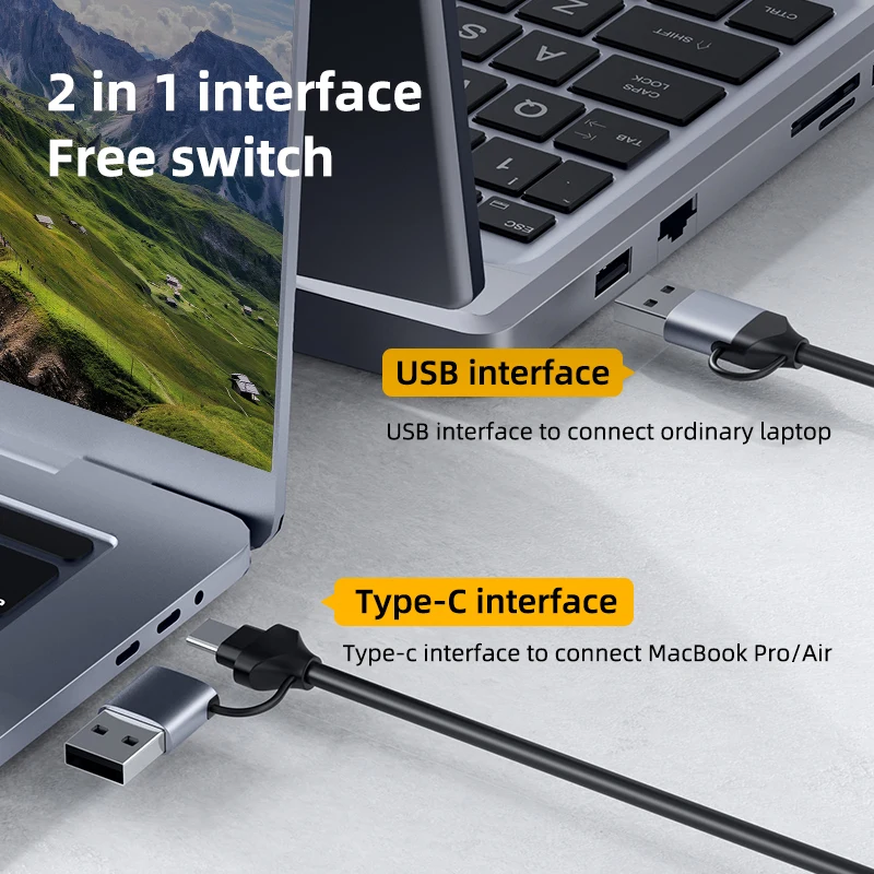 Hagibis-HDMI-Compatível com USB 3.0 Type-C Video Capture Card, Interface dupla, Video Game Grabber, Gravar para PS5, Switch, Live Camera