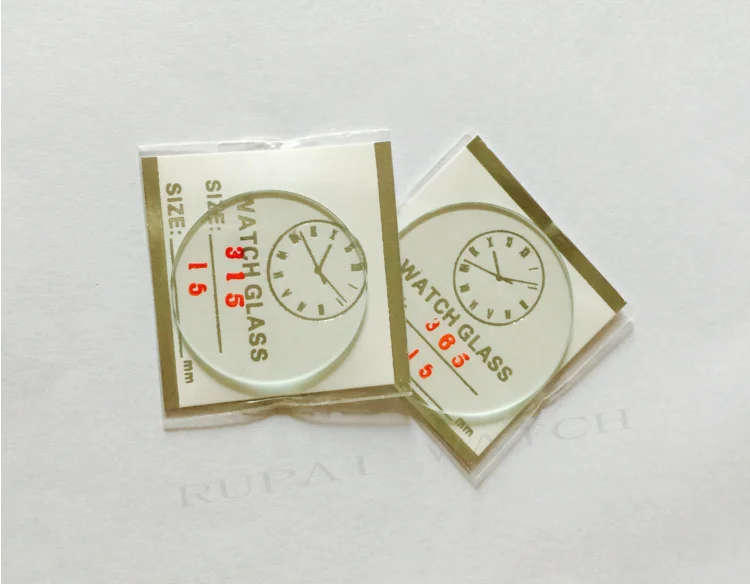 100pcs 1.5mm 25 to 40mm Flat Mineral Watch Crystal/Glass in Good Quality for Watchmakers