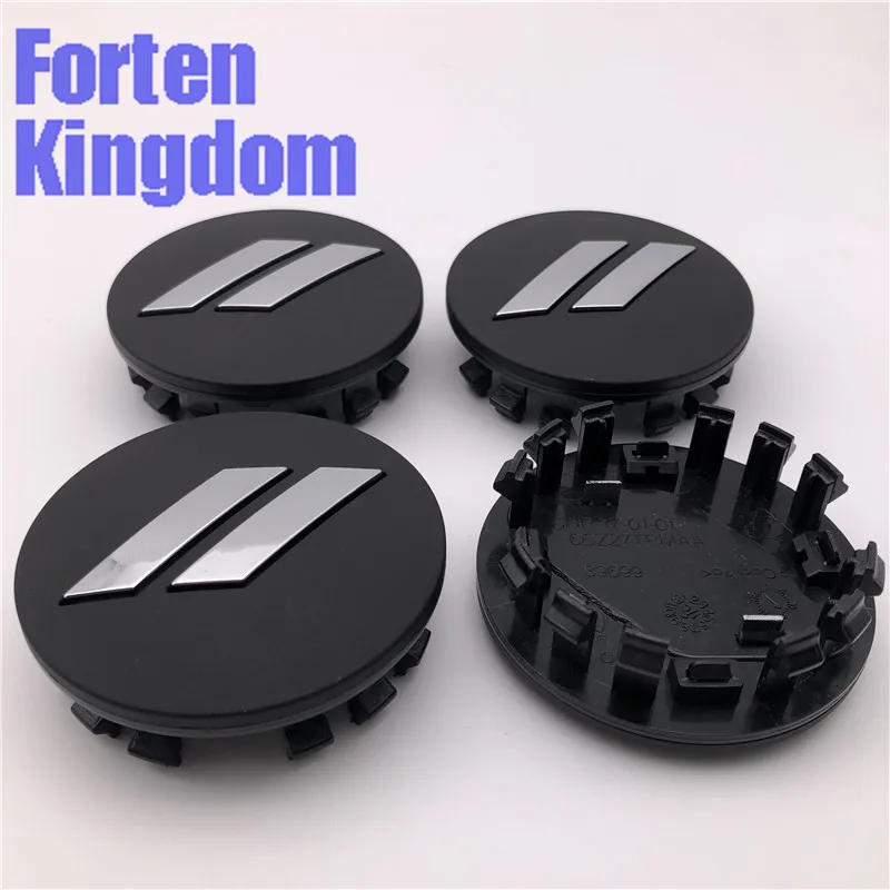 4 шт. 64 мм матовый черный хром // автомобильные колпачки центра из АБС-пластика под заказ с 20-дюймовыми колесами 6CZ27DX8AA