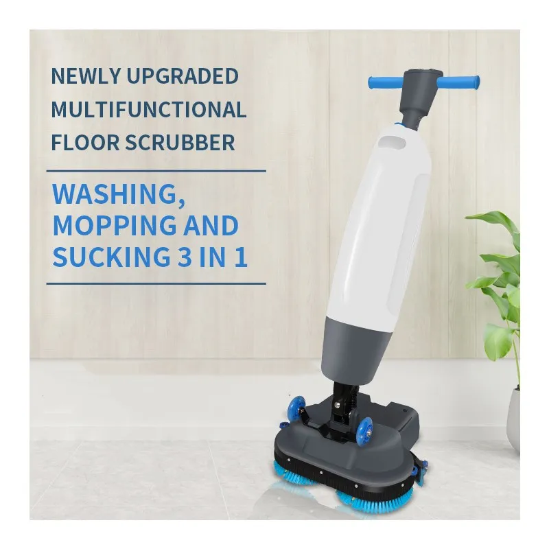 Walk Behind Battery Powered Cheap small Floor Washer scrubber dryer floor tile cleaning machine price Wet And Dry  Floor Sweeper