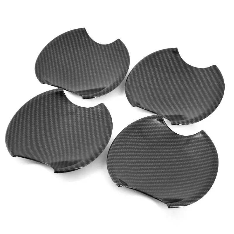 For Honda Pilot 2009 2010 2011 2012 2013 2014 Carbon Fiber Chrome Car Door Handle Cover Decor Trim Styling Accessories