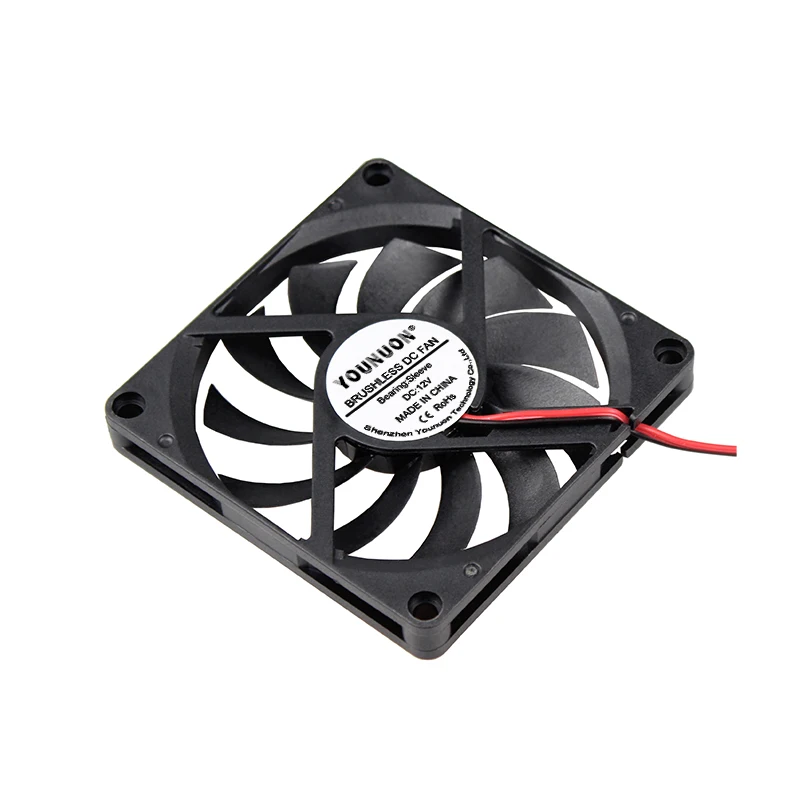 10 sztuk 12V 80mm 8010 80x80x10mm wentylator chłodzący DC bezszczotkowy wentylator chłodnicy 2500 obr./min łożysko tulejowe wentylatory przemysłowe