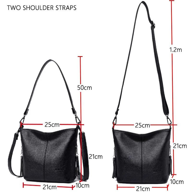 Simple Bucket Bag Pu Leather Shoulder Bag for Women 2024 Winter Purses and Handbags Luxury Designer Elegant Female Crossbody Bag