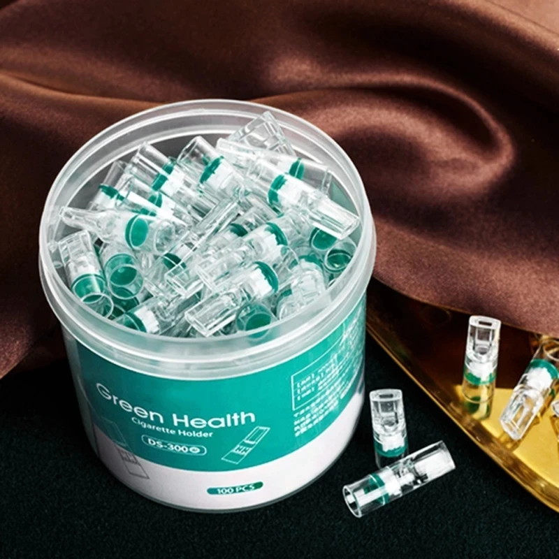 100 Chiếc Trong Suốt Hàng Xả Kho Thuốc Lá Lọc Thuốc Lá Tập Hút Thuốc Nicotine Lọc Cỏ Dại Tự Thuốc Lá Lọc