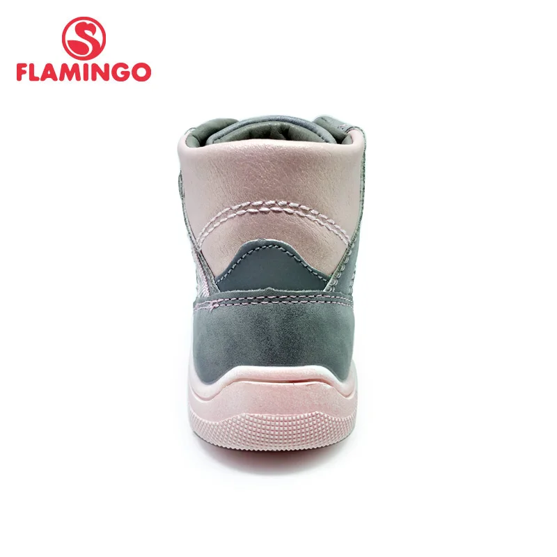 Flamingo outono feltro alta qualidade cinza botas infantil tamanhos 22-27 sapatos antiderrapantes para meninas frete grátis