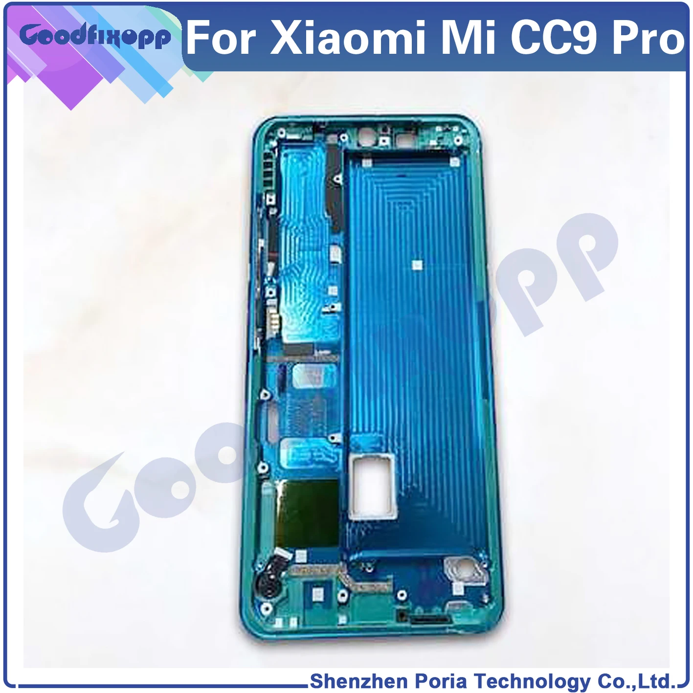 

For Xiaomi Mi CC9 Pro M1910F4E CC9Pro Media Case Front Frame , Middle Bezel Frame , LCD Screen Support Front Frame