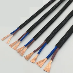5meters 18AWG flat parallel cable wire 2C 17/15/13/11AWG 0.75/1/1.5mm² pure copper core power cord PVC soft sheath control cable