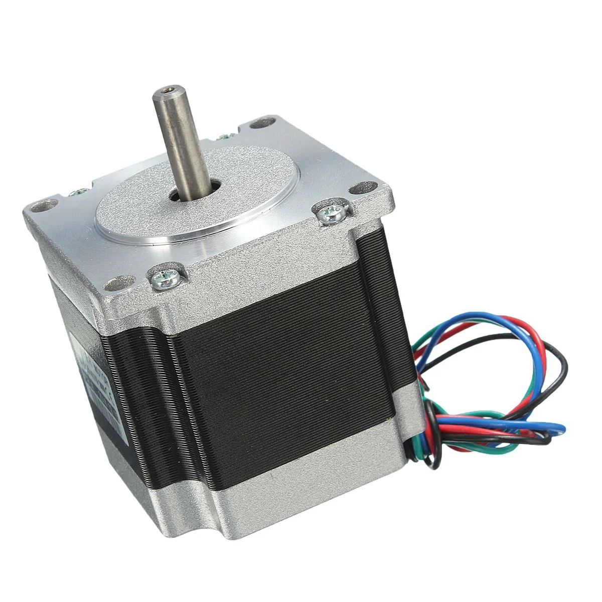 24V Nema 23 Stepper Motor Single Shaft 12.6Kg/cm 1.8Degree 4Leads 56mm 4 Channel