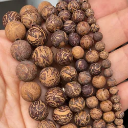 Natural Matte Elephant Skin Jaspers Round Loose Stone Beads For Jewelry Making DIY Bracelet Accessories 15''inches 4 6 8 10mm