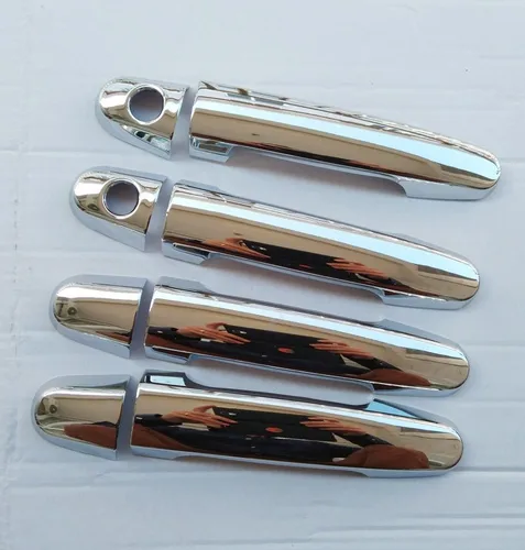Cubierta de manija de puerta, embellecedor de plástico cromado, accesorios para Toyota Yaris 2007, 2008, 2009, 2010