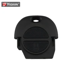 YIQfeat-Coque de clé de voiture à distance à 2 boutons, étui Fob Cover, Nissan Micra, Almera, Primera, X-Trail Pulsar Patrol, Tiida Note Juke