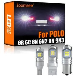 Zoomsee 2Pcs White Reverse LED For VW For POLO 6R 6C 9N 9N3 6N 6N1 6N2 1994-2017 Canbus Exterior Backup Rear Bulb Light Auto Kit