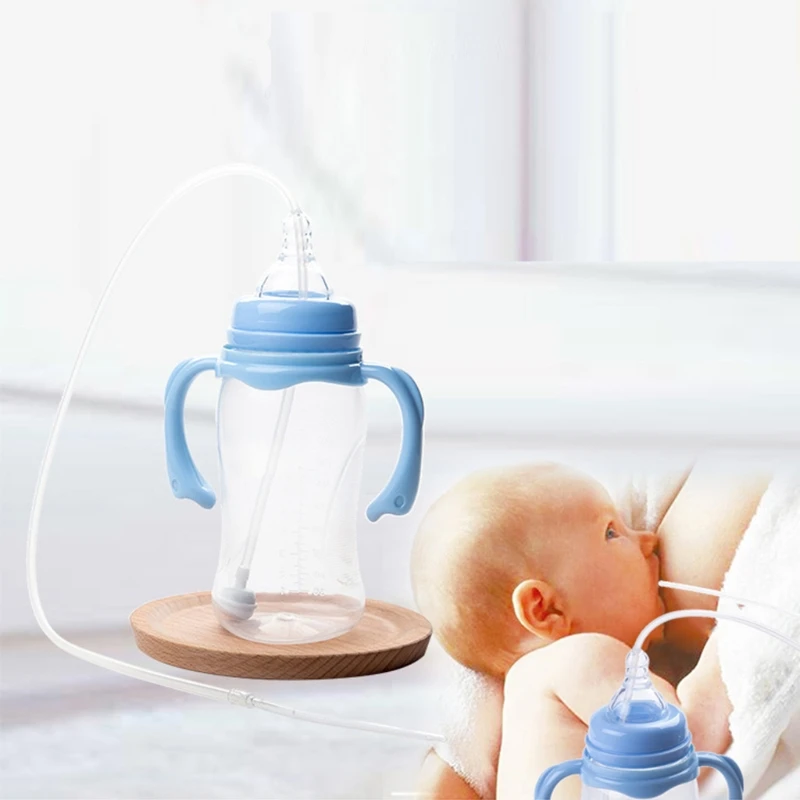 실리콘 튜브 아기 이유식 간호 보조 튜브 아기 유방 펌프 수유 보조
