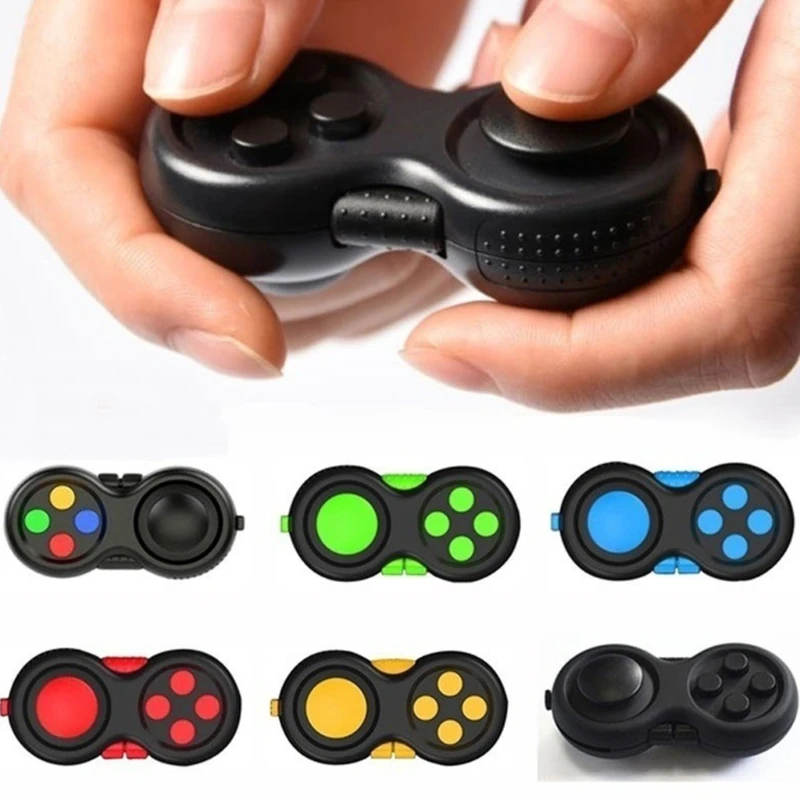 Controller Pad Cube Game Toy with Keyring Set Smooth ABS Plastic Stress Relief for Add