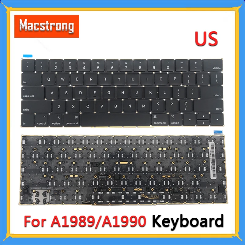 

Brand New Original 13" A1989 US Keyboard for Macbook Pro Retina 15" A1990 US Keyboard With Backlight Sheet Cover 2018 Year