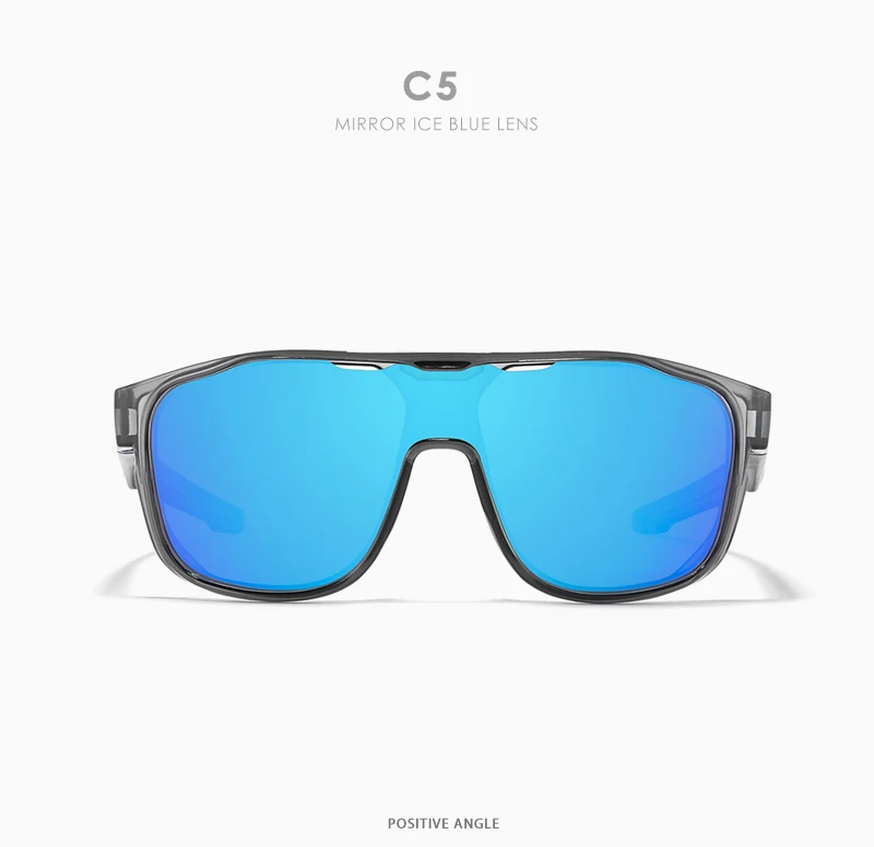 KDEAM reduziert Windage, polarisierte Herren-Sonnenbrille, Sport-Einteiler, mehrschichtige Beschichtungsbrille, Spiegel, Kategorie 3 – Detail 19
