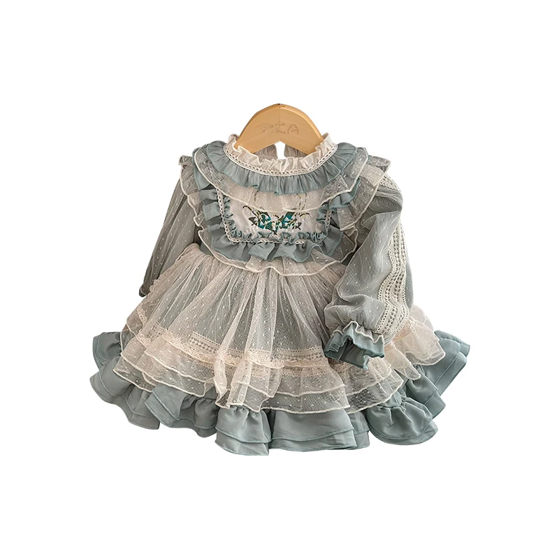 Spanish Children Girls Dress Winter Dress for Girls Fashion Festival Sweet Dress Party Dresses for Girls Christmas Lolita Dress