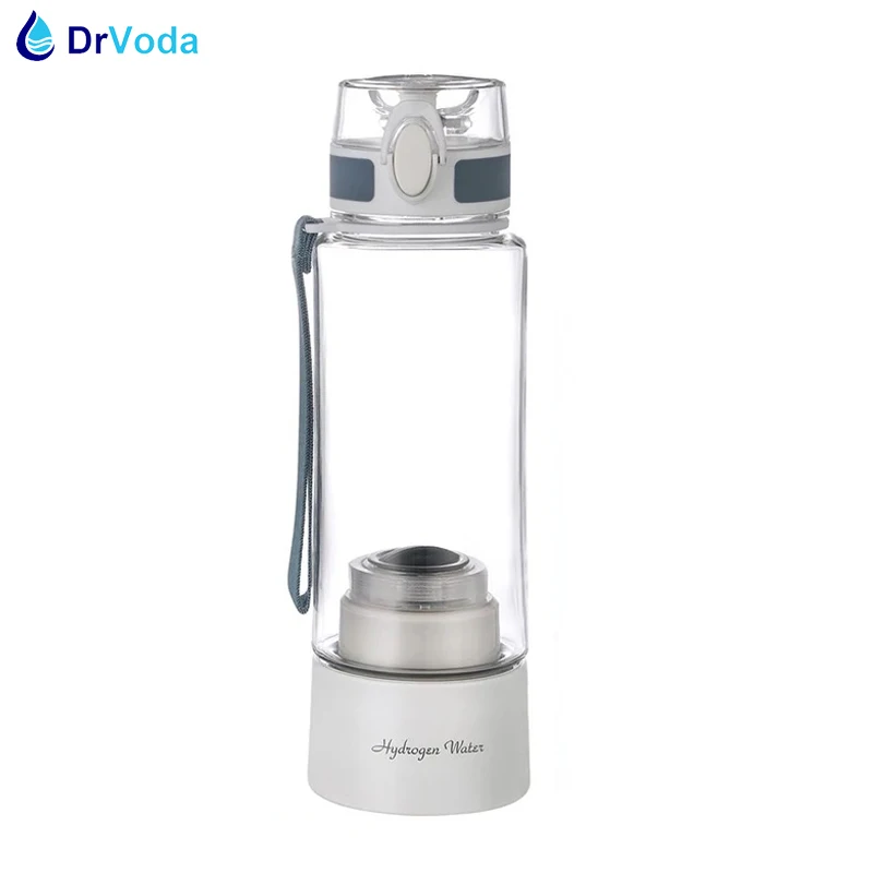 Generador de agua de hidrógeno SPE portátil deportivo, botella ionizadora rica en hidrógeno Molecular, DuPont N117 PEM, membrana de iones H2, 3000mAh, 380ml