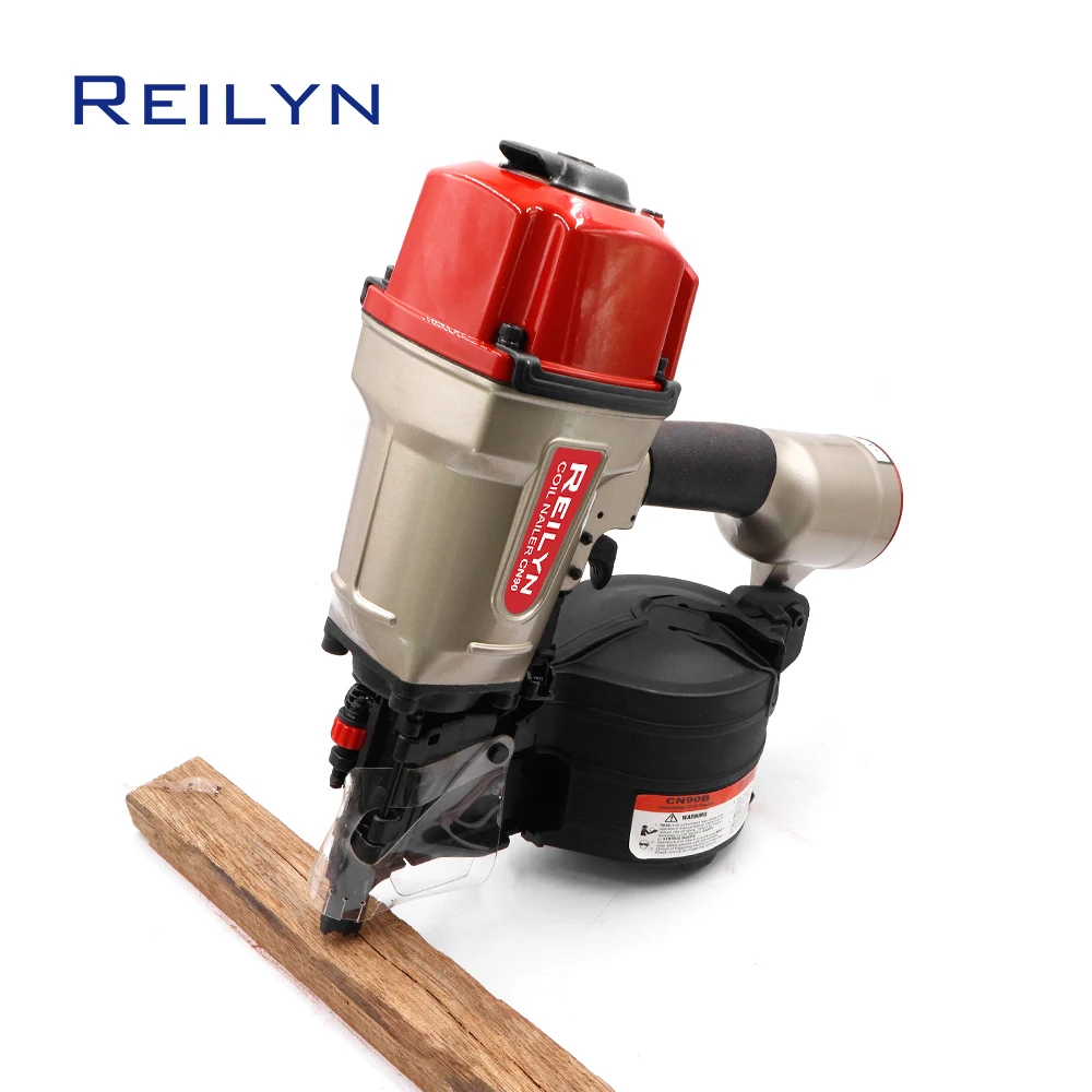 Imagem -04 - Reilyn Bobina Pneumática Nailer Indústria Pallet Bobina Nailer Heavy Duty Crating Trabalhando Sheathing Esgrima Cn90b