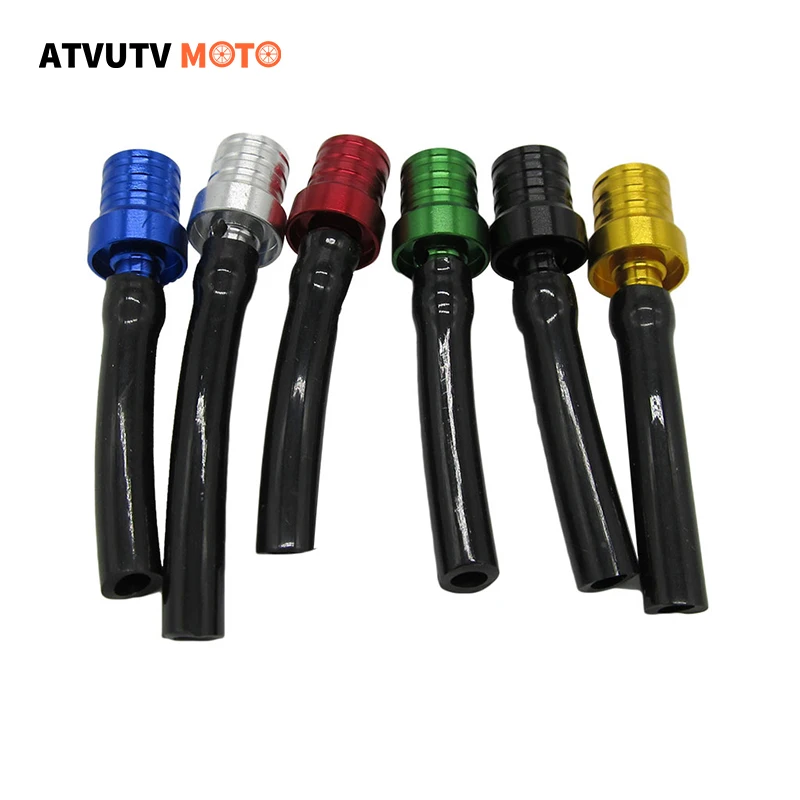 6pcs/lot Breather Hose Gas Fuel Tank Cap Vent CNC For Honda XR50 CRF50 CRF YZF RMZ KLX KTM DRZ ATV Pit Dirt Bike COLOR RANDOM