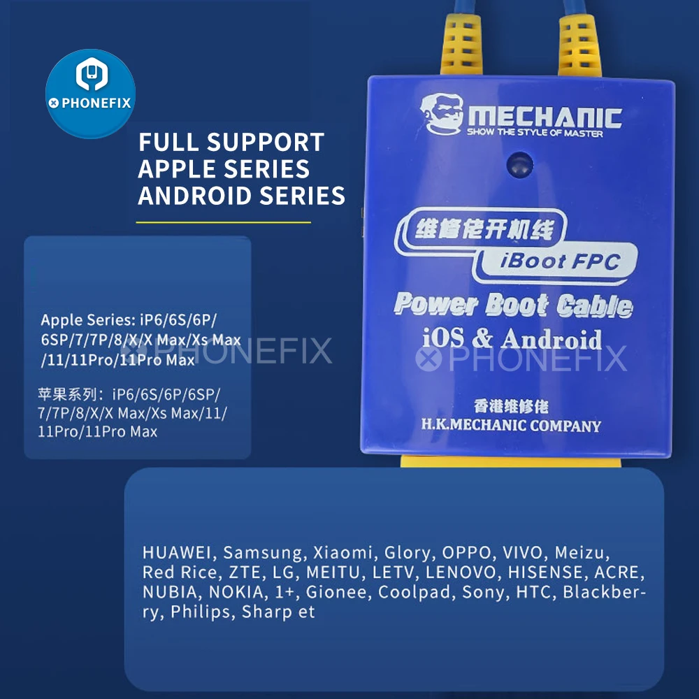 MECHANIC iBoot FPC Cable de prueba de fuente de alimentación para IOS, Samsung, Huawei, Xiaomi, Línea de Control de arranque, prueba de teléfono
