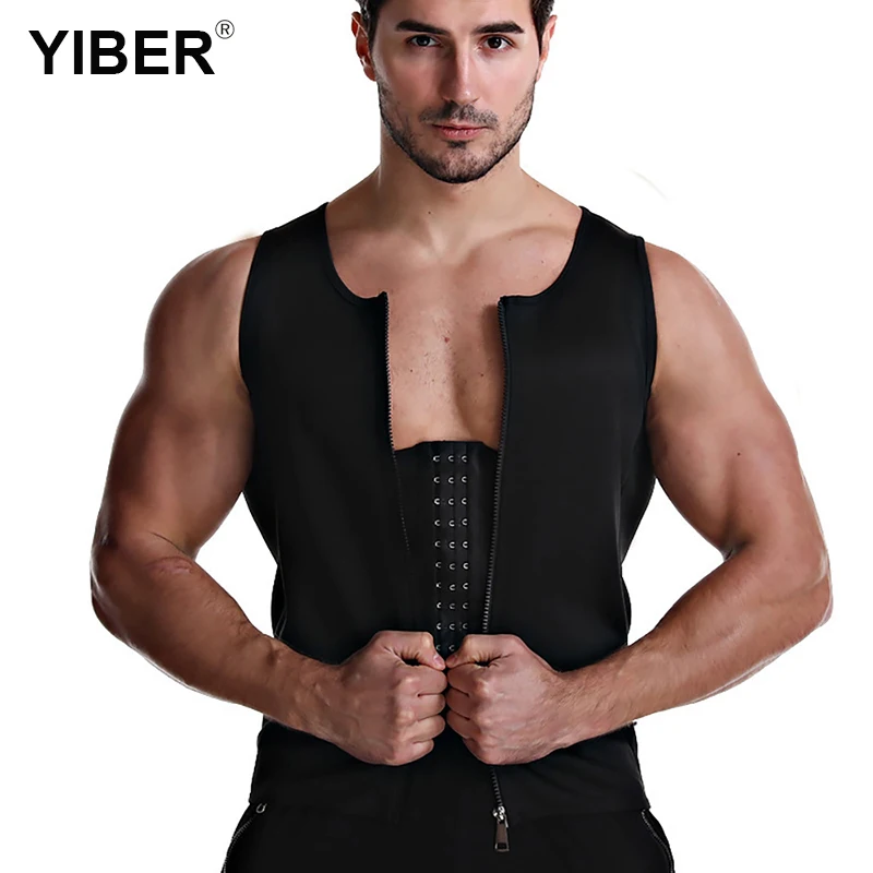 

Men Body Shaper Slimming Belt Compression Shirt Slimming Vest Corset Weight Loss Undershirts Waist Trainer Belly Shapewear Tops