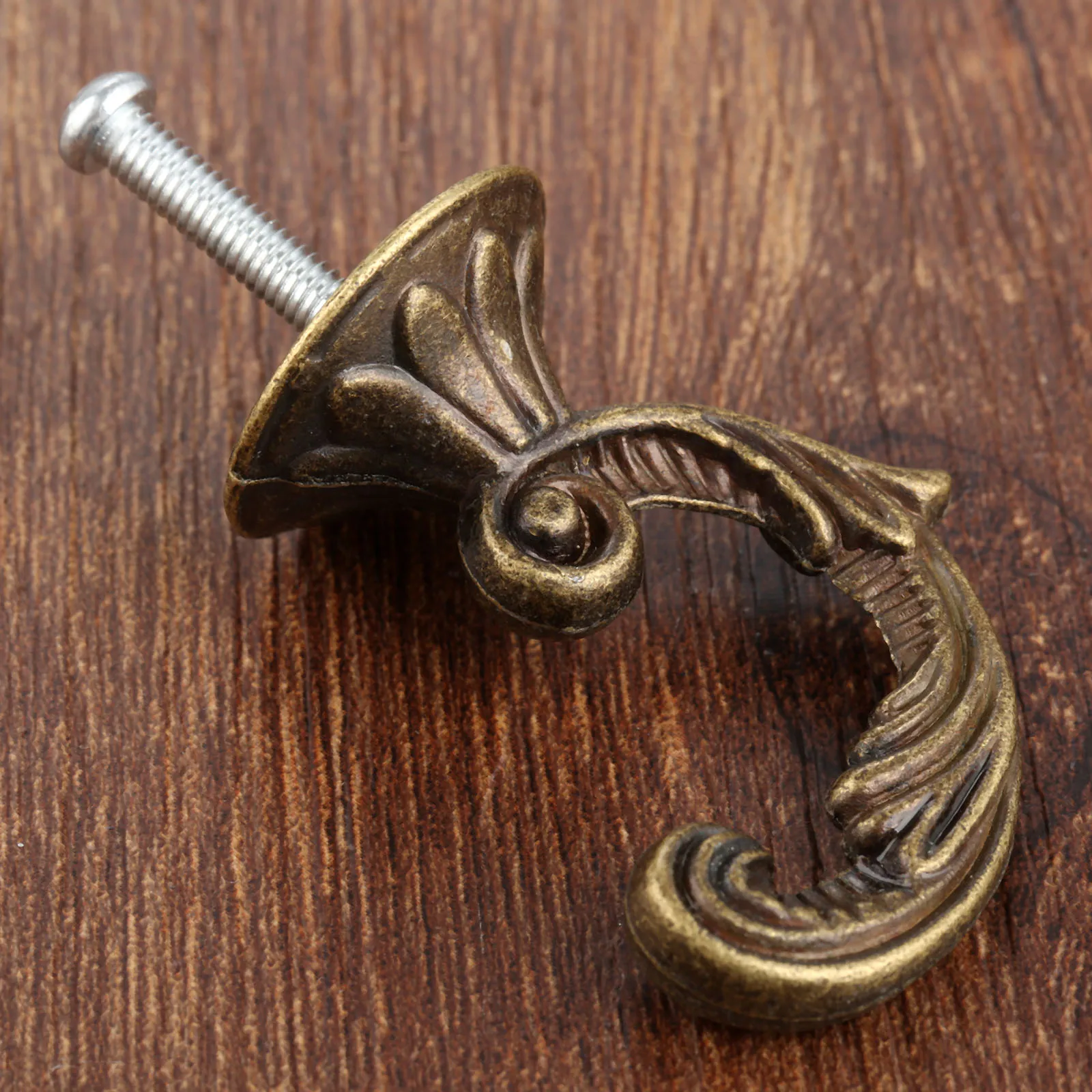 Vintage Bronze Single Hooks Antique Bronze Hooks Wall Hanger Hat Coat Clothes Hook Bathroom Kitchen Furniture Hook With Screw