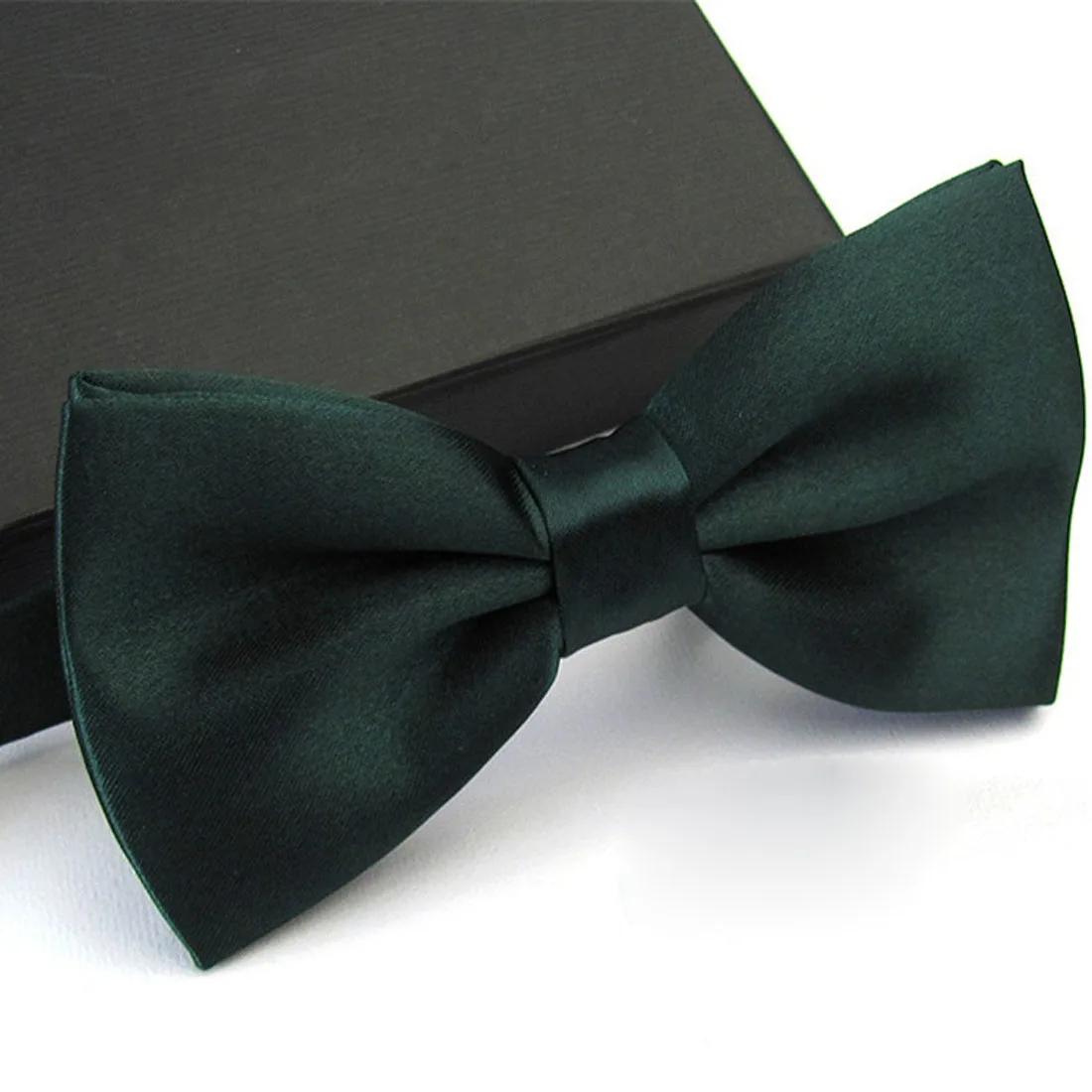 1x gravata borboleta dos homens do laço da forma clássica do laço do cetim laços para a festa de casamento