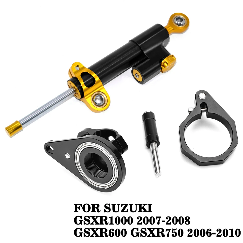 

For Suzuki GSXR600 GSXR750 06-10 GSXR1000 07-08 GSXR 600 CNC Steering Damper Stabilizer Shock Absorber Direction Mount Bracket