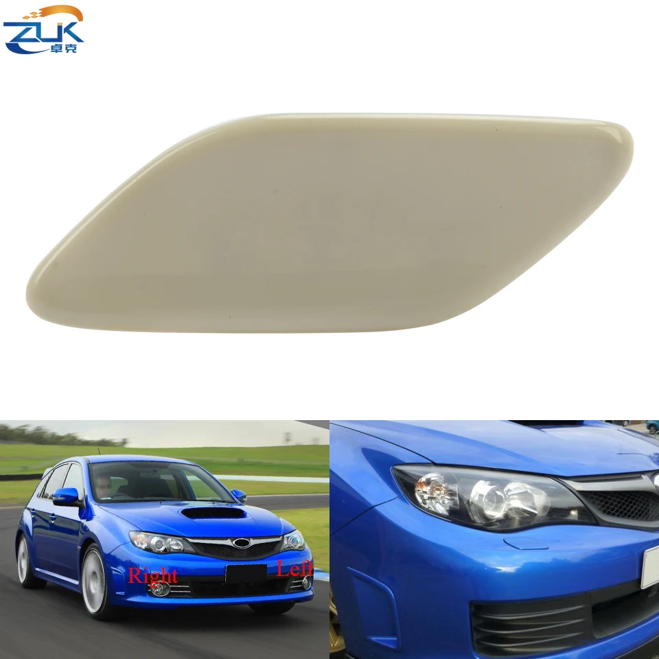 ZUK Front Bumper Headlight Washer Nozzle Cover For Subaru Impreza WRX STI 2008 2009 2010 2011 Headlamp Water Spray Jet Cap