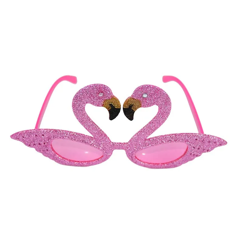 Hawaii Beach Party Pink Flamingo Party Pineapple Sunglasses Tropical Decorations Summer Luau Hawaiian Party Event Funny Glasses