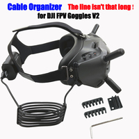 for DJI FPV Goggles V2 Cable Organizer Battery Charging Data Line Glasses Clip Holder Fixing Clamp for DJI FPV Combo Accessories