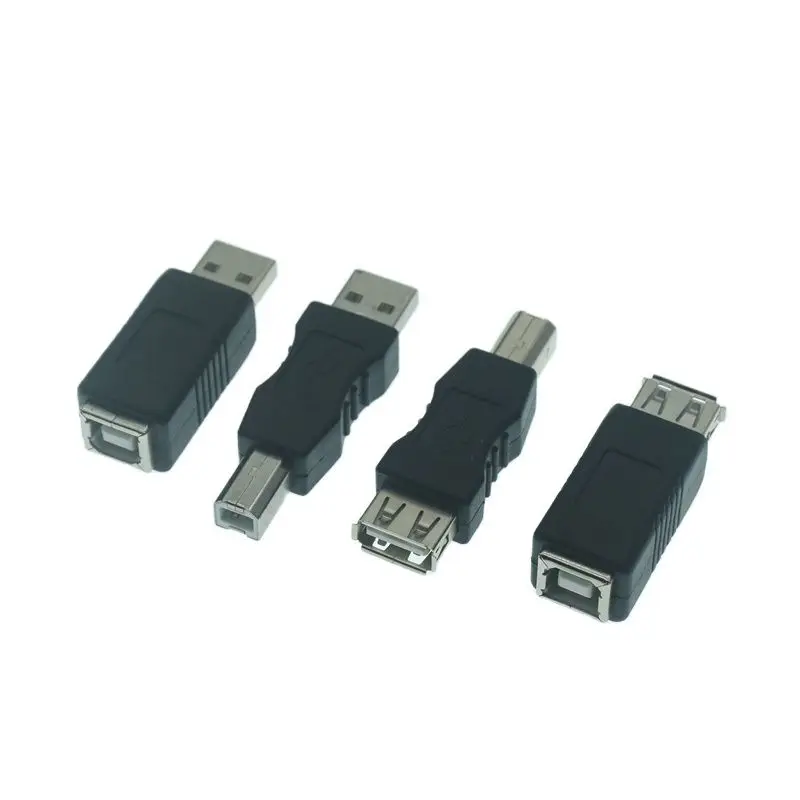 1PC USB2.0 A Male & A Female To B Female Printer Print Converter Adapter Connector USB 2.0 Port Retail Wholesale USB 2.0 Adapter