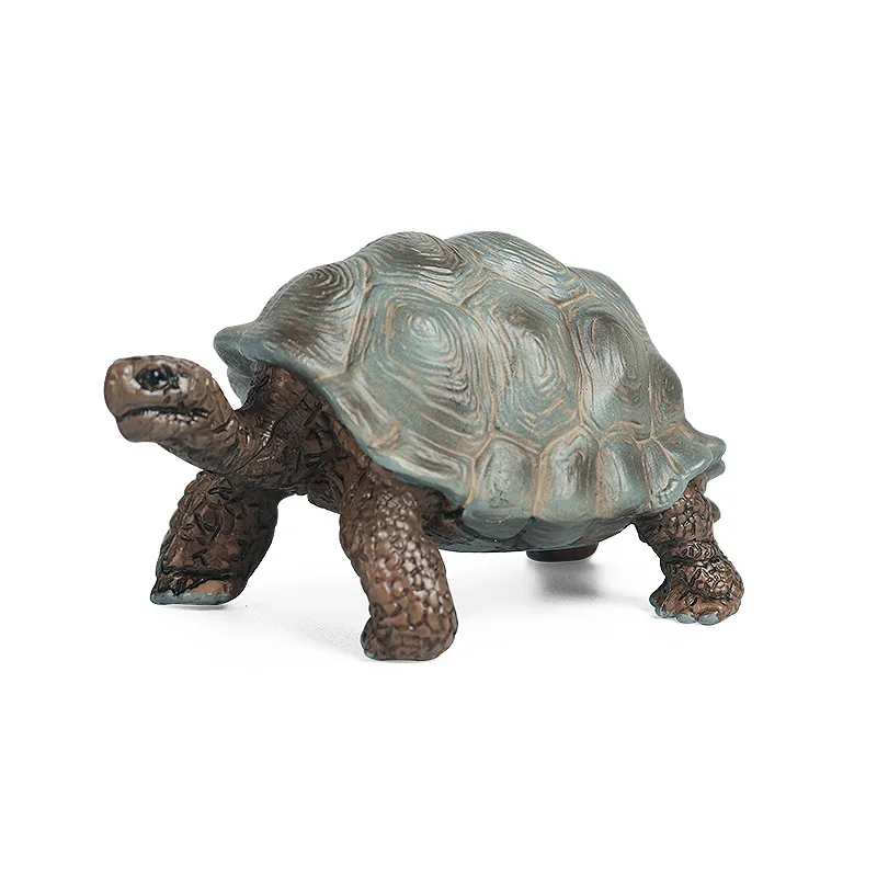 Simulation Giant Tortoise Animal Model  Land Turtle Marine Life Action  Figure Toy Educational Collection For Kids Xmas Gift