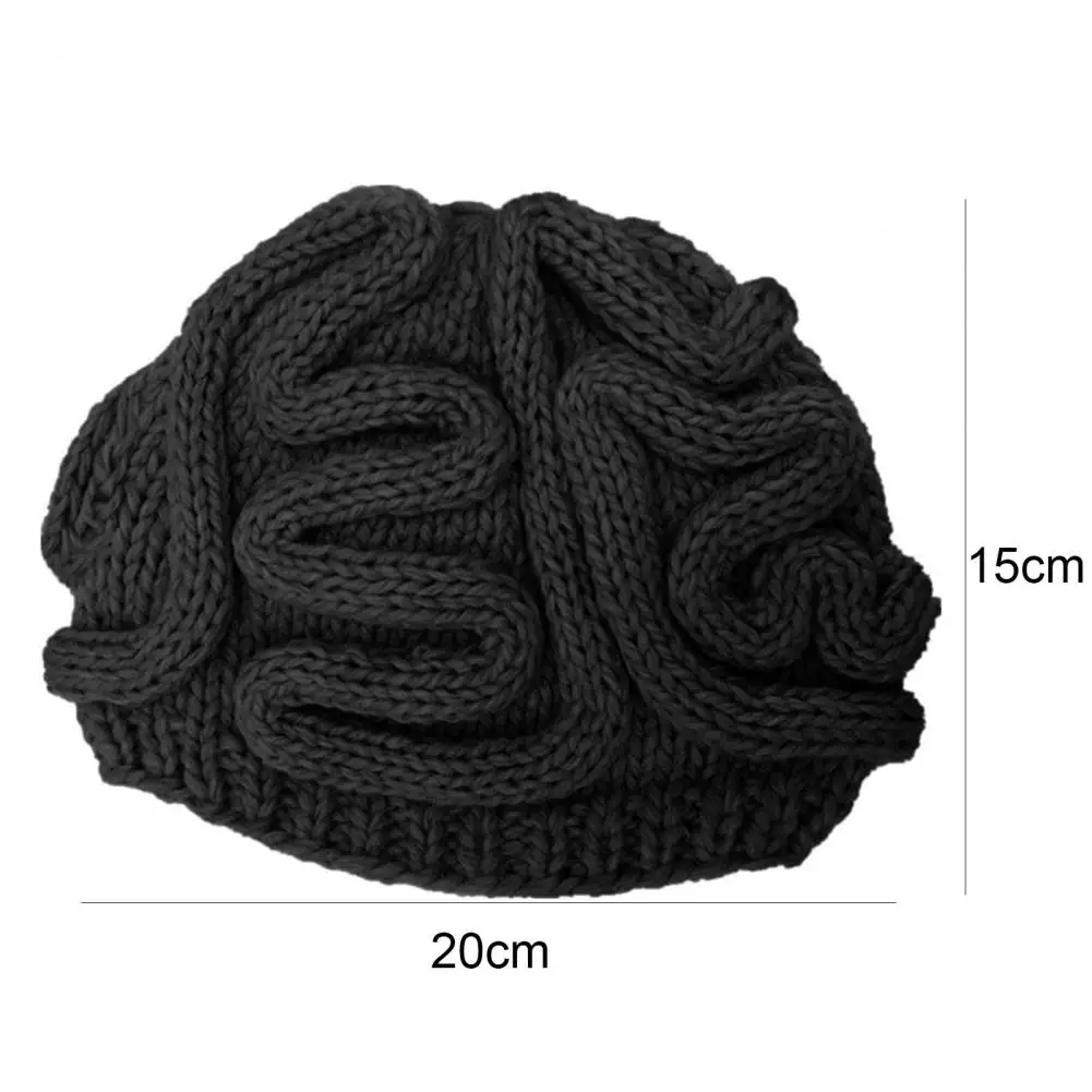 HOT SALES！！！Spoof Horror Brain Knitted Hat Funny Warm Cap Party Headwear Photography Props