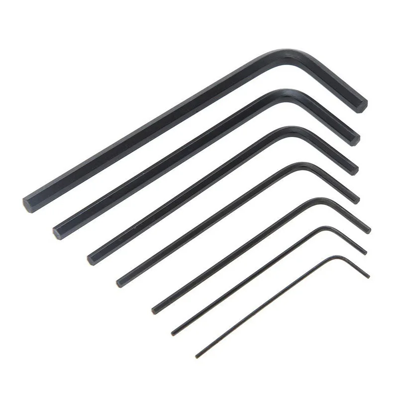 7 sztuk 0.7/0.9/1.3/1.5/2/2.5/3mm sześciokątne klucz imbusowy klucz narzędzia zestaw narzędzia do naprawy roweru narzędzia do napraw ręcznych
