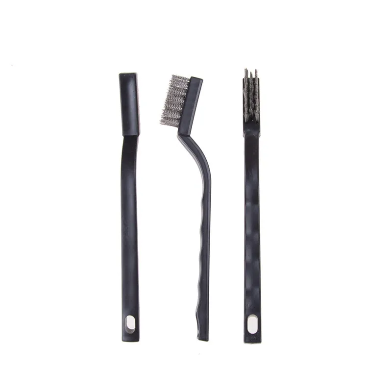 Double-End Escova de arame de aço e Nylon Pick Set, Universal Hunting Gun Cleaning Kit, Tactical Rifle Tool, 3pcs, 4pcs